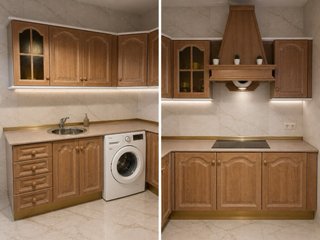 Cocina de madera completa