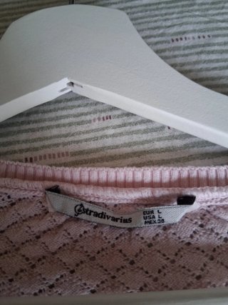 Jersey rosa de punto fino