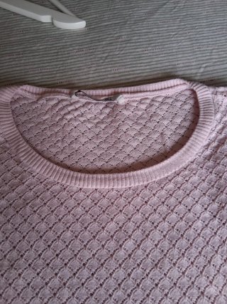 Jersey rosa de punto fino