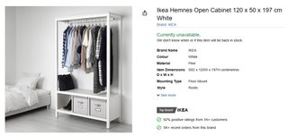 Armario Abierto IKEA Hemnes Blanco
