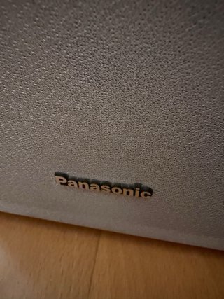 Minicadena Panasonic Beige y Plata