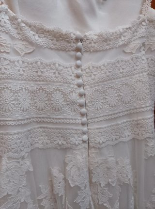 Abito da sposa bianco pizzo tulle