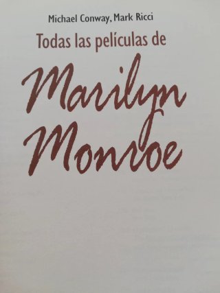 Libro MARILYN MONROE. Todas sus películas.