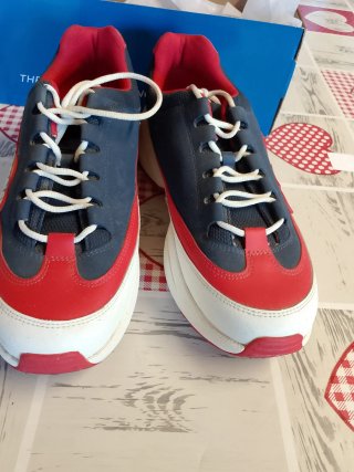 Scarpe uomo Ellesse bianche e rosse