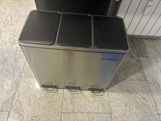 Cubo basura reciclaje Songmics 3 compartimentos