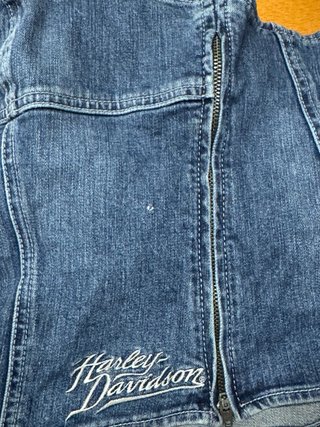 Top Denim Harley-Davidson Corsé