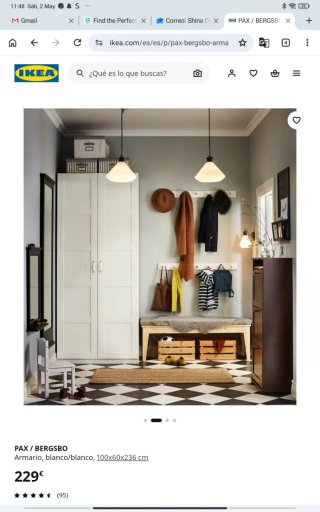 Armario Pax / Bergsbo Ikea Blanco