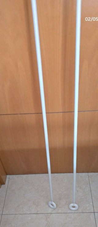 2 Barras Cortina IKEA metal Blanco