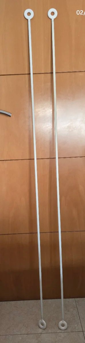 2 Barras Cortina IKEA metal Blanco
