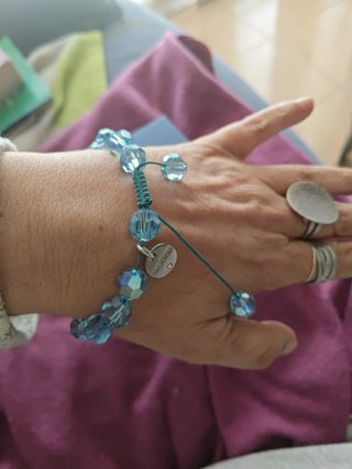 Pulsera Swarovski Cristales Azules