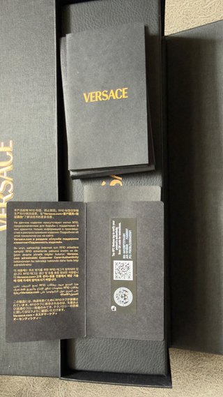 Collar Versace Plata y Piel Hombre