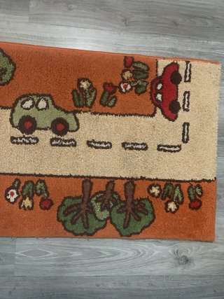 Alfombra infantil de tela con coches