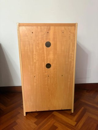 Mueble de madera para tocadiscos o almacenaje