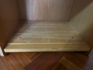 Mueble de madera para tocadiscos o almacenaje