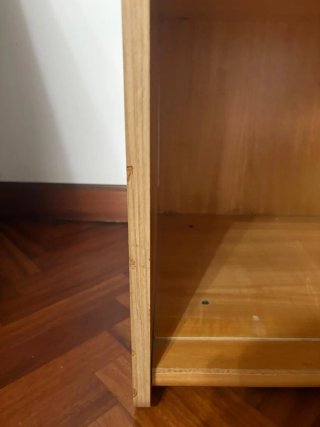 Mueble de madera para tocadiscos o almacenaje