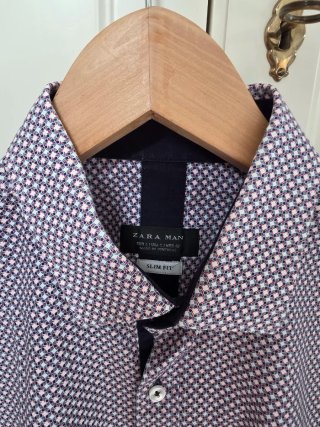 Camisa Zara Man Estampada Talla L
