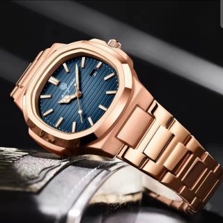 Reloj paazomu Hombre Azul y Dorado