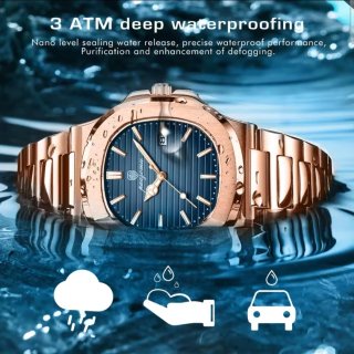 Reloj paazomu Hombre Azul y Dorado