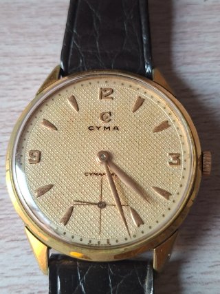 Reloj Cyma chapado en oro