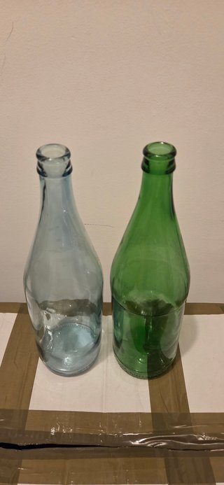Bottiglie vetro tappo corona verdi