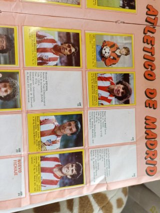 Lote Cromos At. De Madrid año 1982_1984