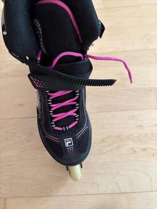 Patines en línea Fila negros y rosas