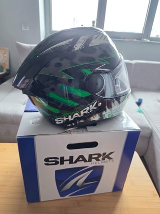 Casco Shark D-Skwal 2 Penxa Negro/verde como nuevo