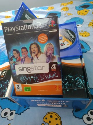 Pack SingStar blueBBVA PS2 Karaoke