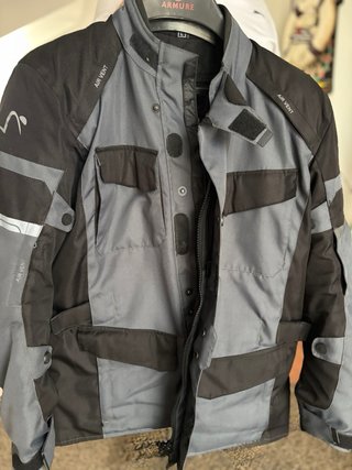 Cazadora  Moto 4 Estaciones Gris/Negro Talla L