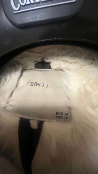 Abrigo piel sintética forro piel