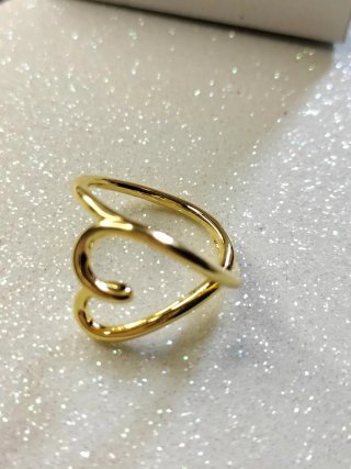 Anillo Pandora Corazón Chapado Oro 14k