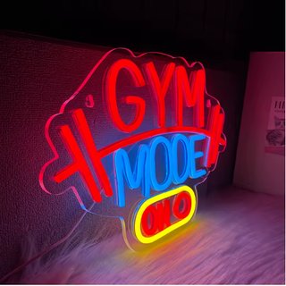 Letrero Neón Gym Mode On