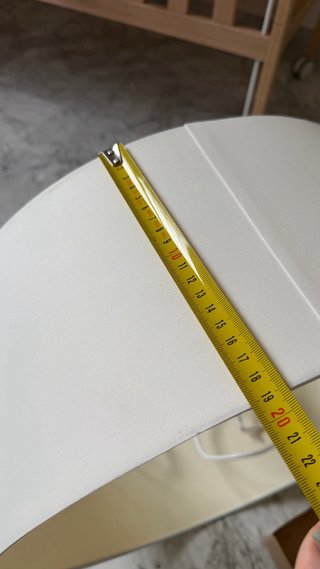 Lámpara de techo tela y metal beige