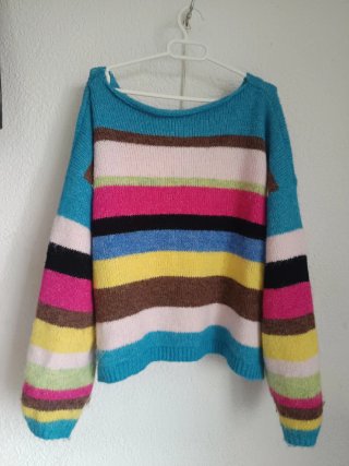 Jersey rayas  multicolor talla única