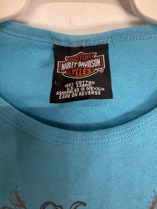 Camiseta Harley-Davidson Azul Chica