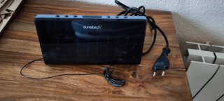 Despertador Sunstech Negro