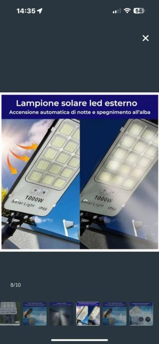 Farola Solar SANDA 1000W IP66