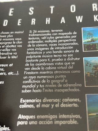 Juego PS1 Firestorm Thunderhawk 2