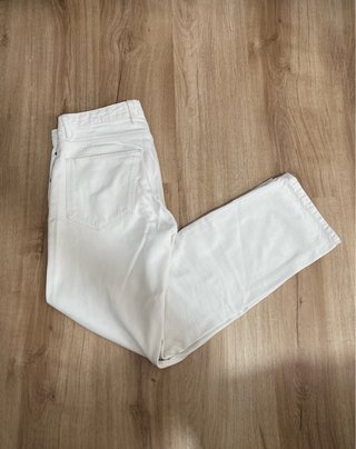Pantalones vaqueros largos blancos de Pull & Bear