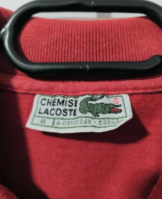Polo Lacoste Rojo
