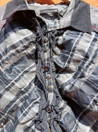 Camisa Mescalino Cuadros Volantes