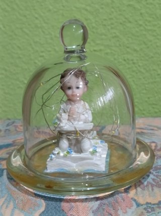 Figura niño comunión con luces