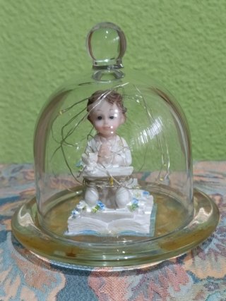 Figura niño comunión con luces