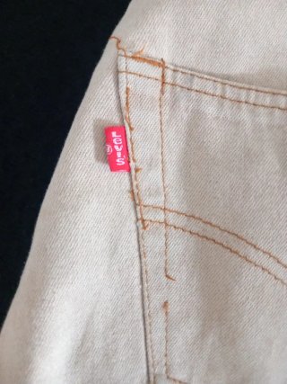 Pantaloncini Levi's  Strauss 501 Beige