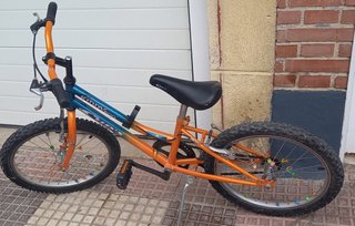 Bicicleta infantil Kiddy 200 naranja/azul