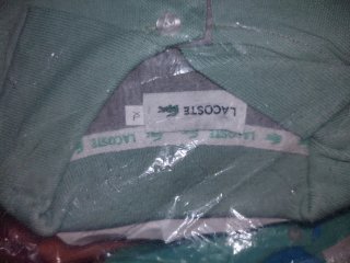 Camiseta Lacoste lote son 32 camisetas