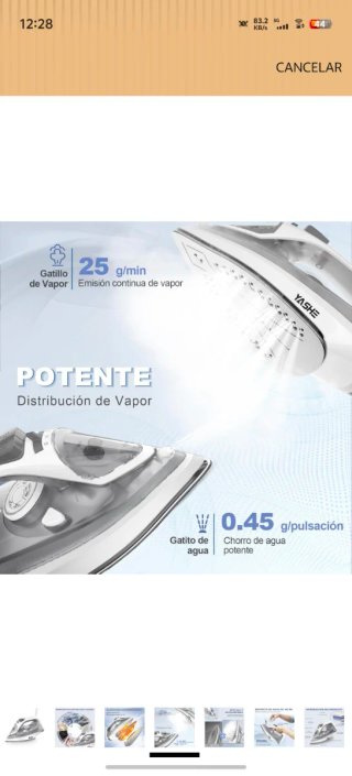 Plancha de Vapor YASHE 2300W