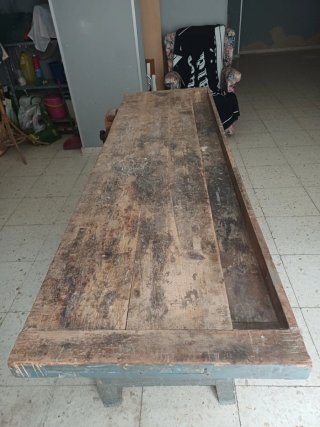 Mesa o Banco de carpintero antiguo