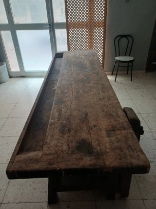 Mesa o Banco de carpintero antiguo