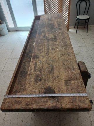 Mesa o Banco de carpintero antiguo